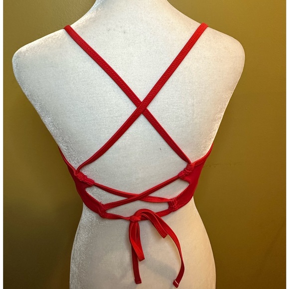 Shade & Shore Red Underwire Bikini Bra - 34C - Picture 8 of 10